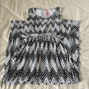 women maxi dress size S chevron